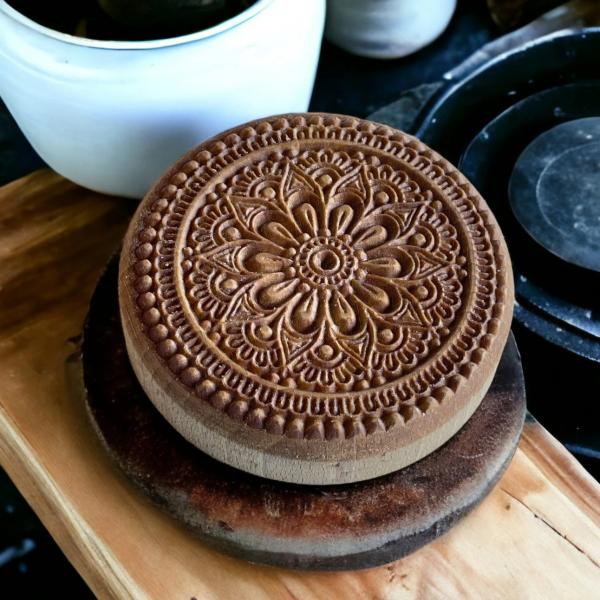 Mandalastempel aus Hartholz Mandalastempel aus Hartholz