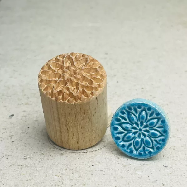 Rundstempel Blume 12