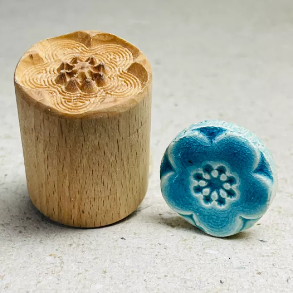 Rundstempel Blume 20nb