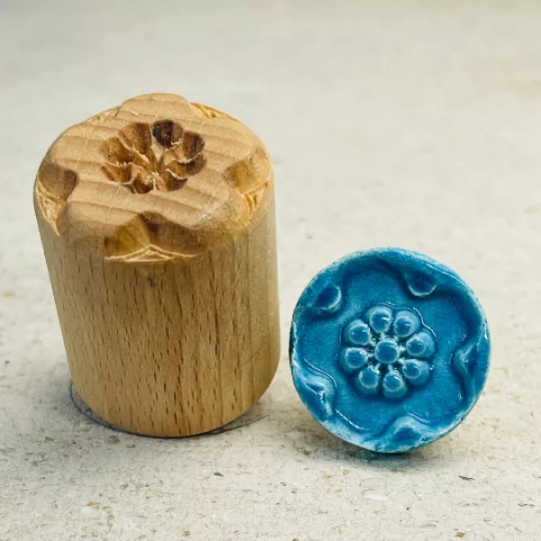 flower clay stamp