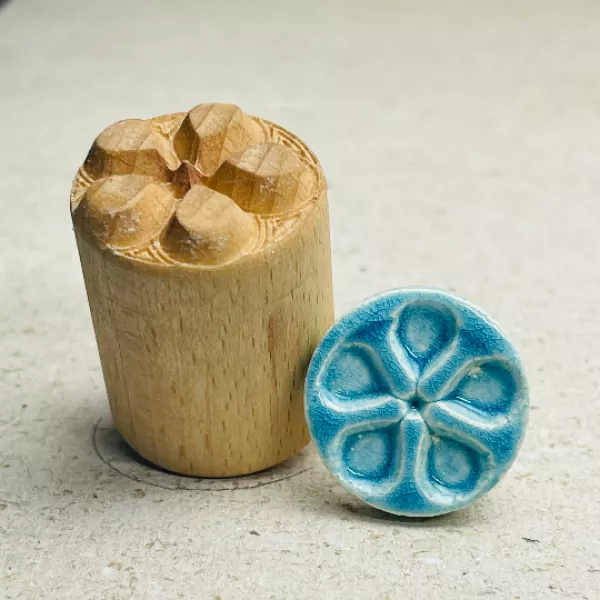 flower clay stamp