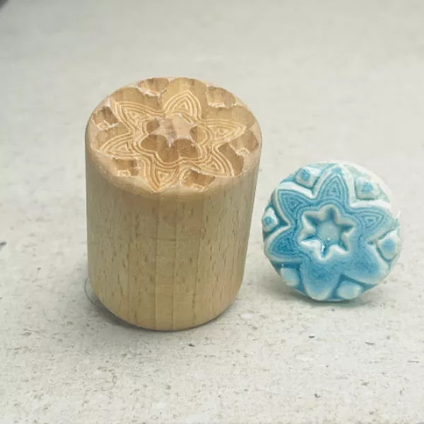 flower clay stamp
