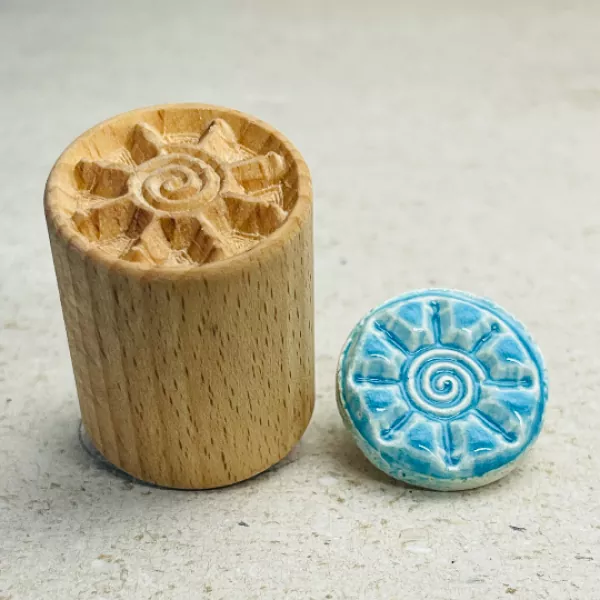 Rundstempel Ornament Sonne