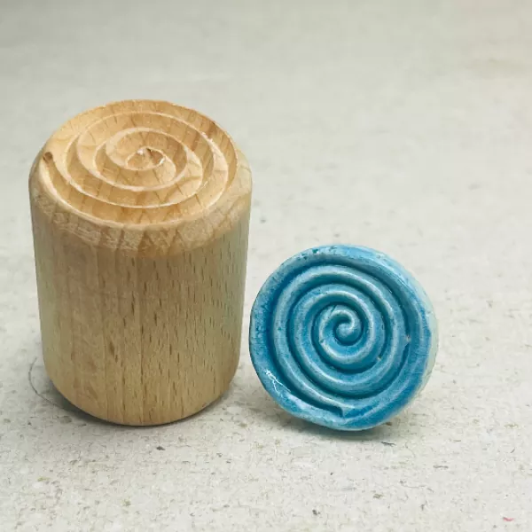 Rundstempel Ornament Spirale